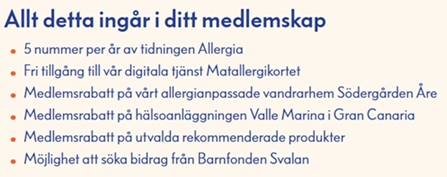 Medlemskapet innehåller